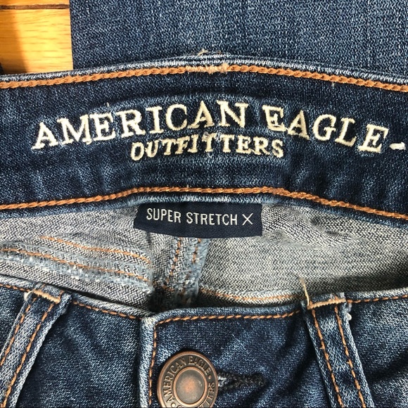 American Eagle distressed ripped super stretch x skinny jeans 2 regular - Picture 7 of 9